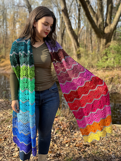 Hue Cycle Shawl