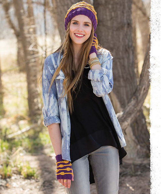 Stripes & Dots Hat & Mitts