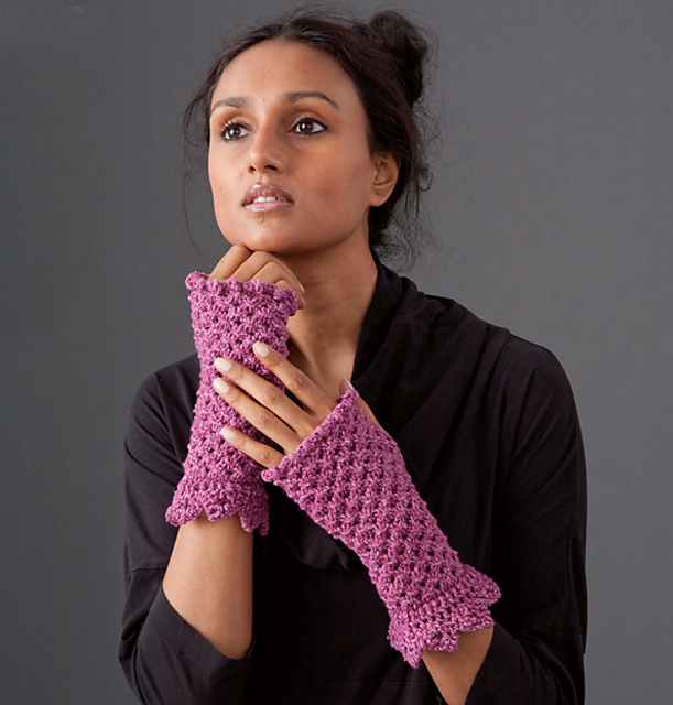 Cherry Blossom Mitts