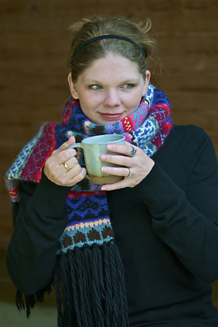 Fair Isle Tube Scarf