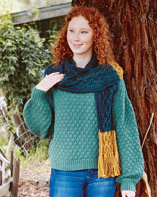 Merida Cabled Scarf