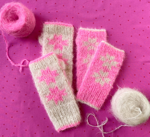 Starlight Fingerless Mitts