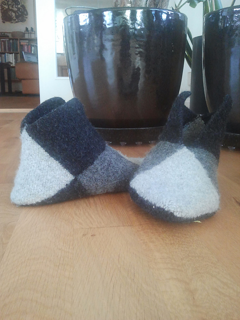 Felted slippers