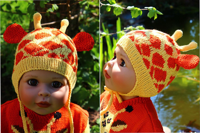 Giraffe Earflap Hat