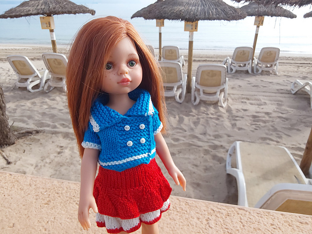 12-inch Dolls Shirt und Skirt