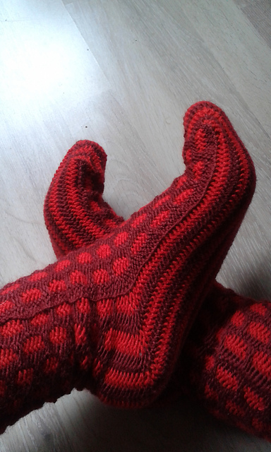 Wabenmustersocken