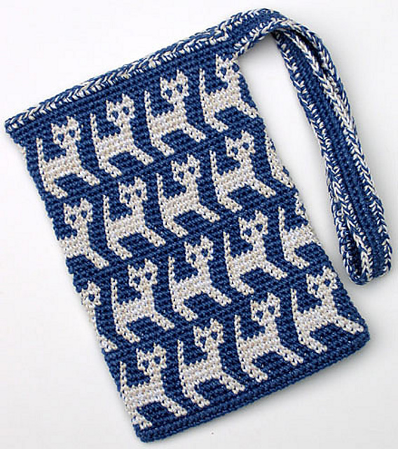 Ravelry A Perrrrfectly Wonderful Kitty Bag pattern by Carol Ventura