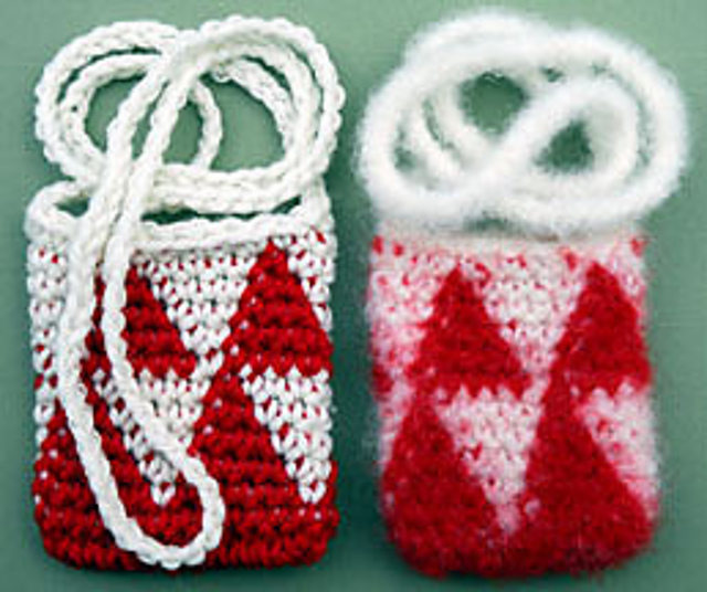 Tapestry Felted Amulet Bag
