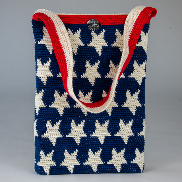 Ravelry Stars Shoulder Bag pattern by Carol Ventura