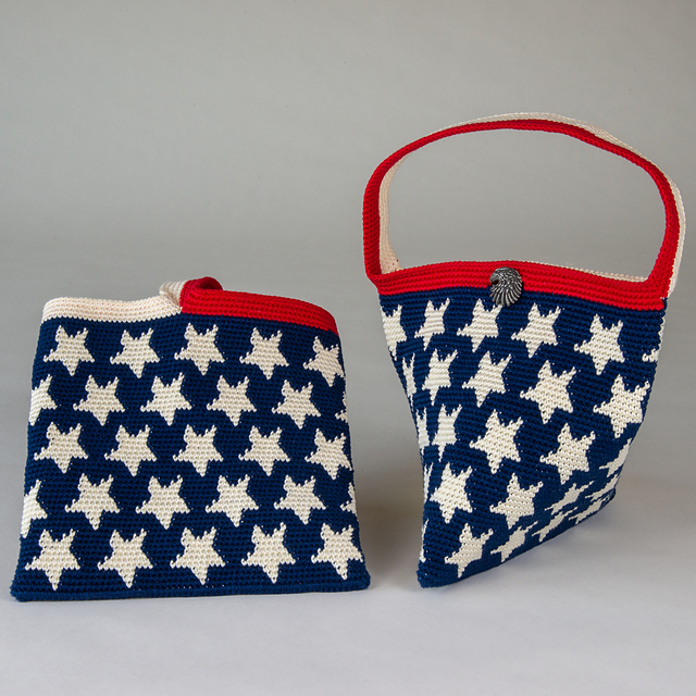 Ravelry Patriotic Purse pattern by Carol Ventura