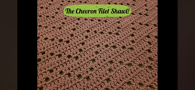 Chevron Filet Shawl