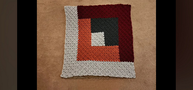 C2C Log Cabin Blanket