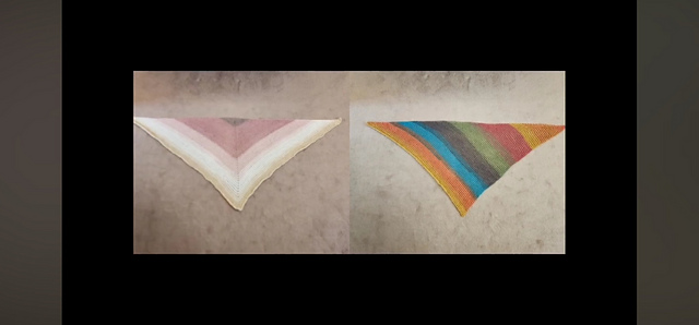 Tunisian Mesh Shawl 2 Styles