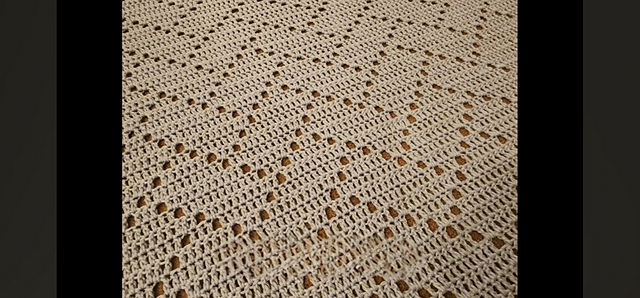 Herringbone Filet Blanket