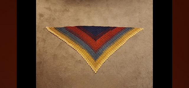Top Down C2C Shawl