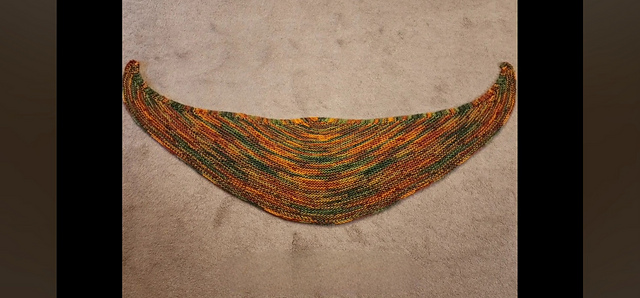 One Row Crescent Shawl