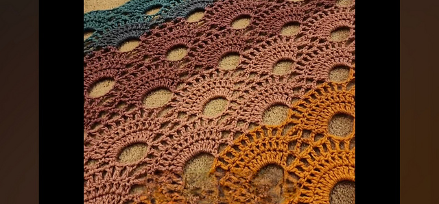 Bottom Up Virus Shawl