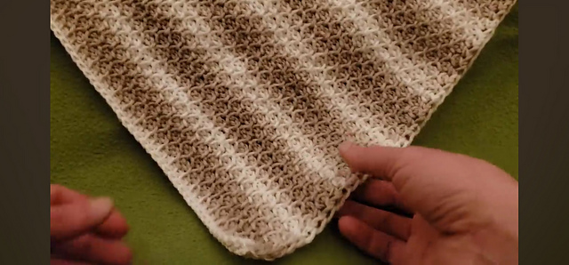 Tunisian Honeycomb Shawl