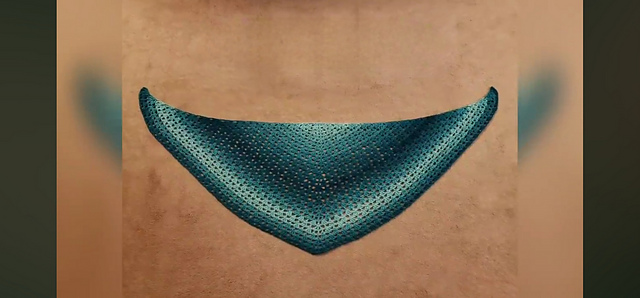 Crescent Crocus Shawl