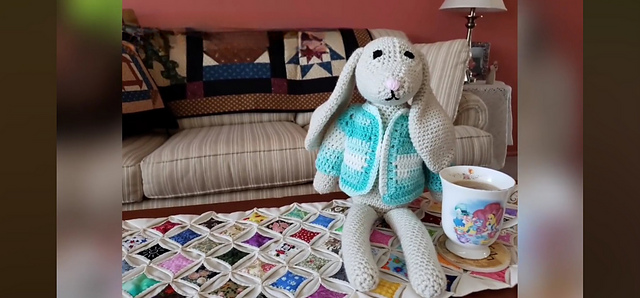 Rabbit with Cardigan