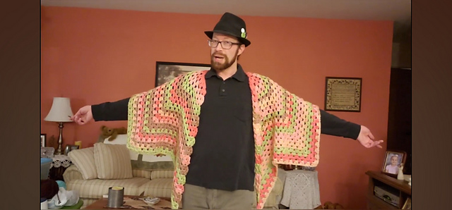 Wrap Around Granny Ripple Shawl