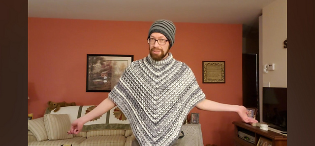 Waffle Stitch Poncho
