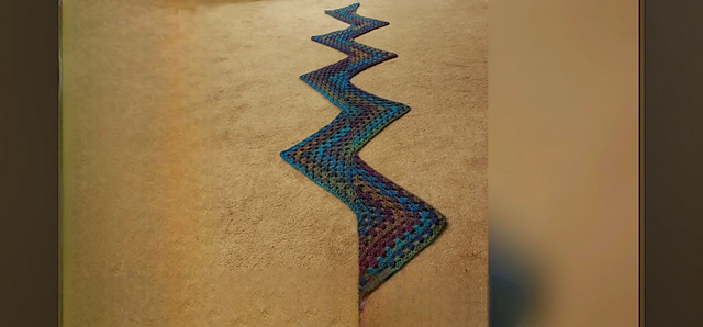 Ricrack Granny Scarf