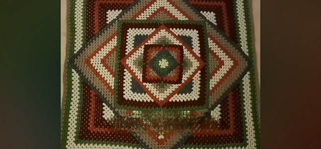 Kaleidoscope Granny Square Blanket