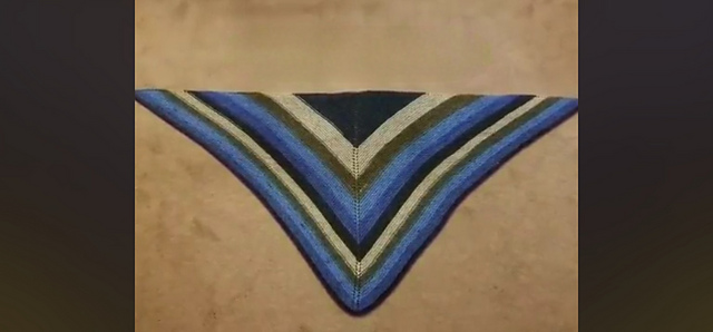 Garter Top Down Shawl