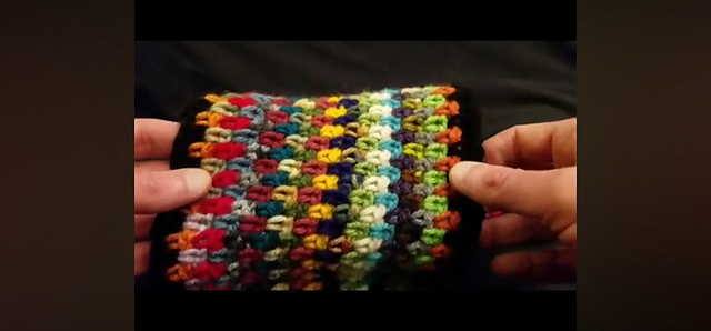 Granite stitch scarf