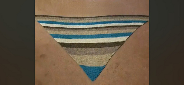 Triangle Knitted Shawl