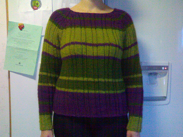 Striped Rib Pullover