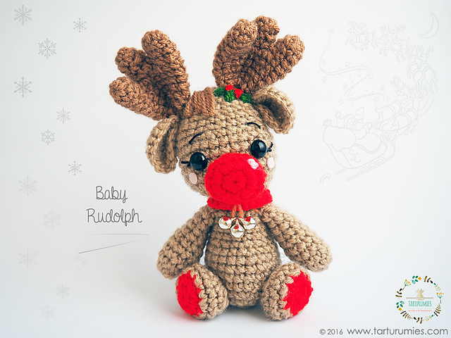 Amigurumi: Reno / Reindeer Baby Rudolph
