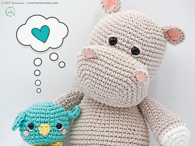 Amigurumis: Hippo / Hipopótamo Melman and Pi — foto 2