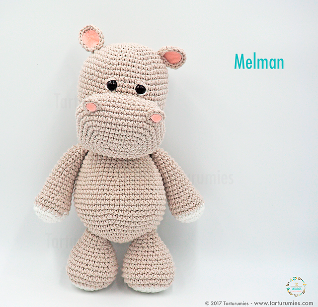Amigurumis: Hippo / Hipopótamo Melman and Pi — foto 6