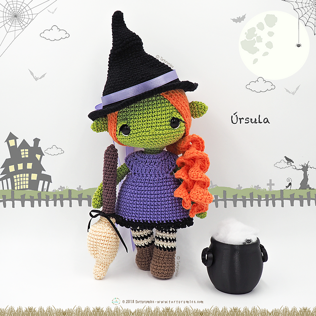 Amigurumi Doll Úrsula / Halloween Muñeca