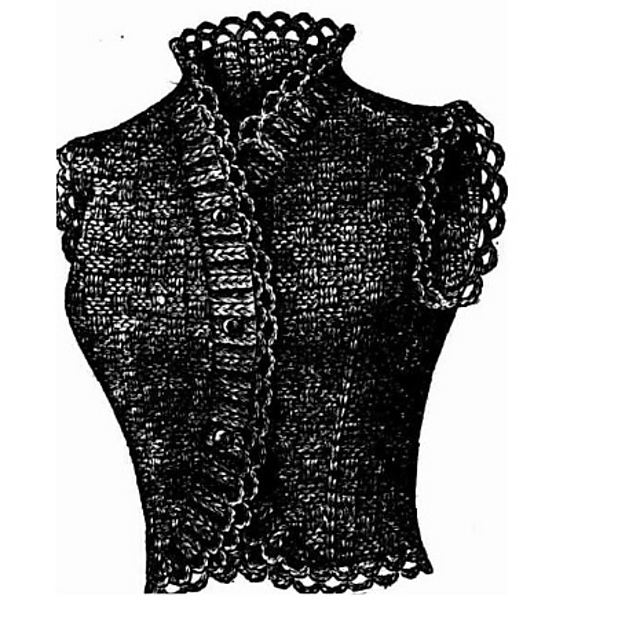 Knitted Sleeveless Jacket