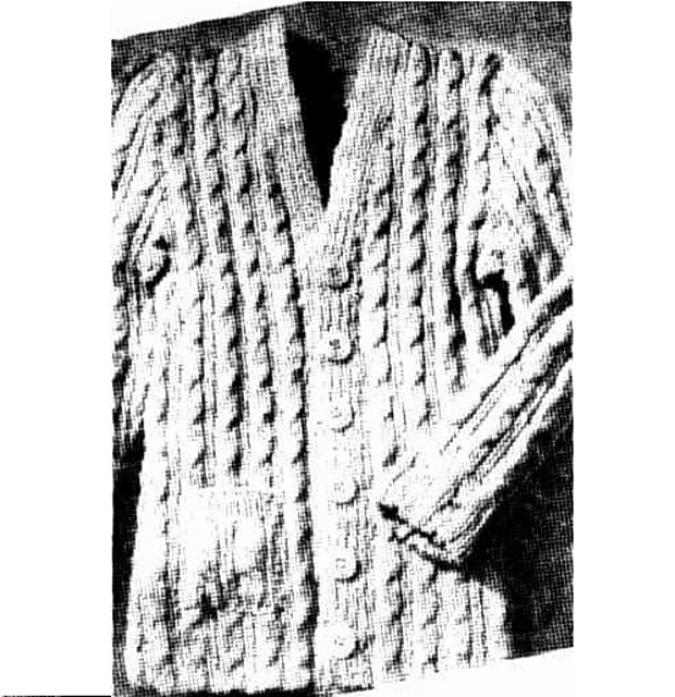 Cardigan in Cable Stitch