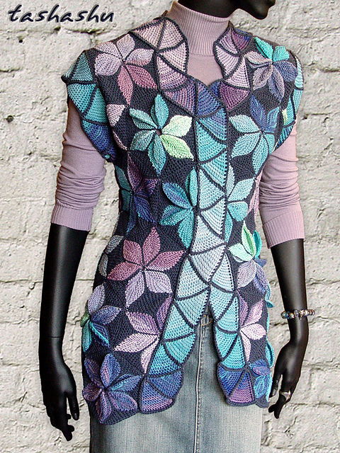 Кnitted waistcoat Mosaic.