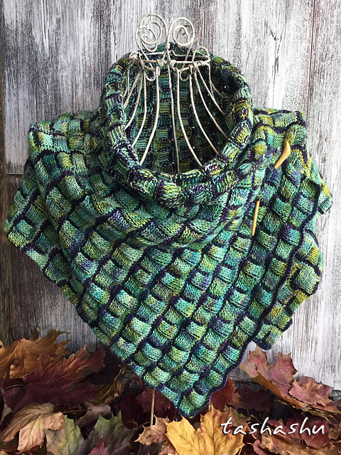 Scarf braided bicolor.