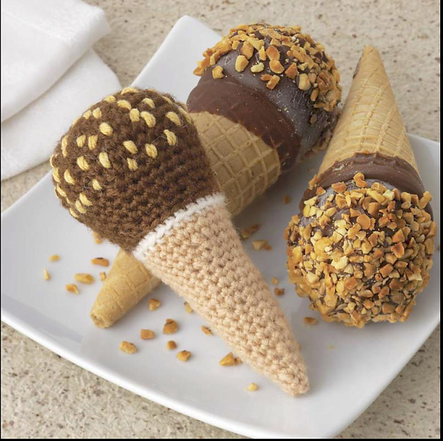 Nutty Ice Cream Cone
