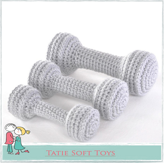 Dumbbell 3 in 1 Amigurumi
