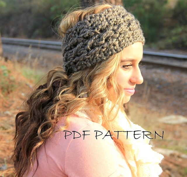 wide chunky earwarmer~headband
