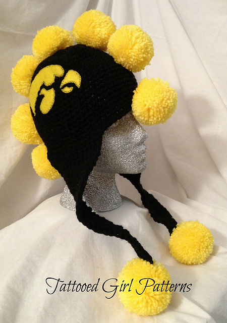 The Ballhawk-Pom Pom Mohawk Earflap Hat