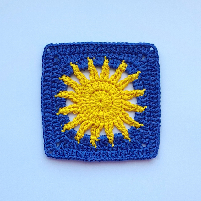 Granny square Sun