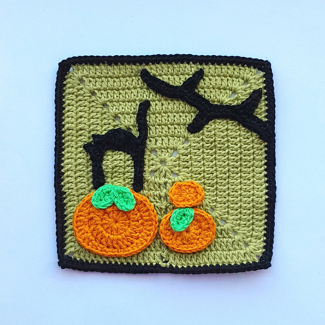 Halloween granny square