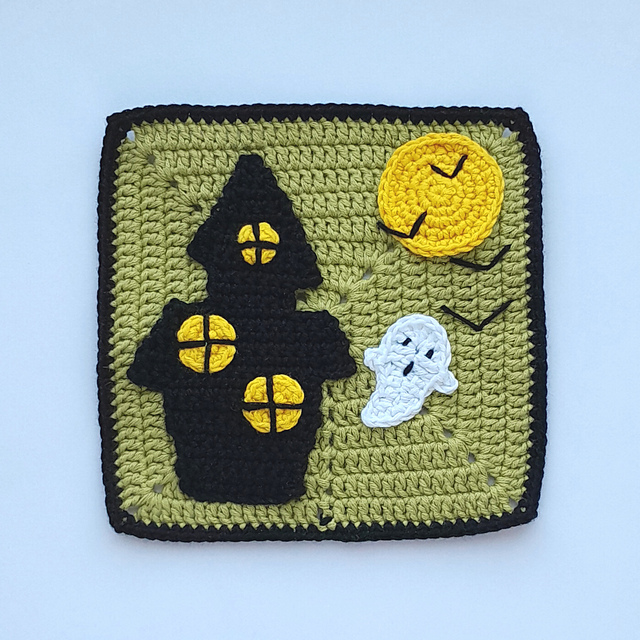 Halloween granny square