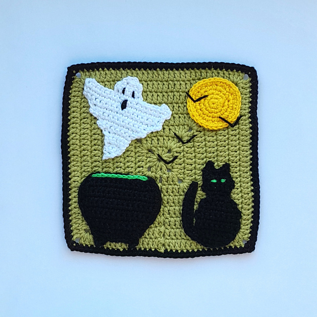 Halloween Granny Square