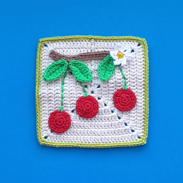 Granny Square Cherry