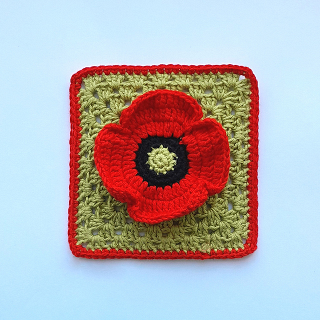Granny square Poppy